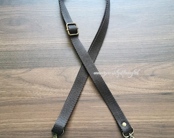 1Pc 74-135 cm Länge 20 mm Breite Einstellbar Ersatz Baumwollgurtband Canvas Gurtband für Cross Körper Umhängetasche Geldbörse Bronze Schnalle