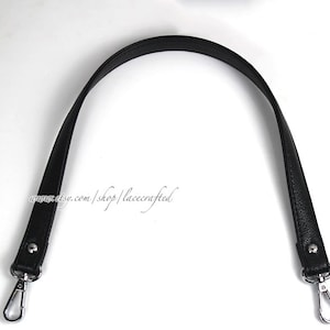 1 pc Black Removable Leather Handle Purse Replacement handle PU Leather Shoulder Bag Handles