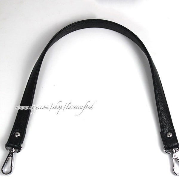 1 pc Black Removable Leather Handle Purse Replacement handle PU Leather Shoulder Bag Handles