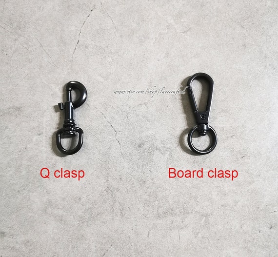 1 Pc 8mm 11mm Width Matte Black Chain Genuine Leather Strap Handle