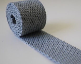 5 meter 30mm width Light gray Polyester Cotton webbing strap Webbing key fob bag strap purse strap Thick Canvas Cotton Belt Handle
