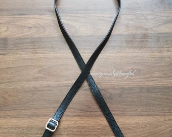 1 pc 130cm length 1.8cm width Adjustable Genuine Leather Strap Belt Replacement Bag Purse Strap Cross body Replace strap