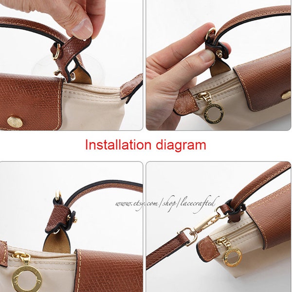 Verstellbarer Taschengurt Umwandelt in Cross Body Umbausatz Umwandelte Armbrüste Mini Pouch Pochette Umwandlung