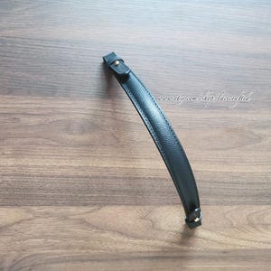 1 Pc Black Rose Red Purple Removable Real Leather Handle War-Horse Bucket Top Handle Replacement handle Genuine Leather Bag Handles