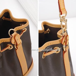 1 Pair Vachetta Leather Extender Hardware Protector Nano Noe Mini Bag Protector Cover Prevent Wear Buckle Prevent Abrasion Protective buckle