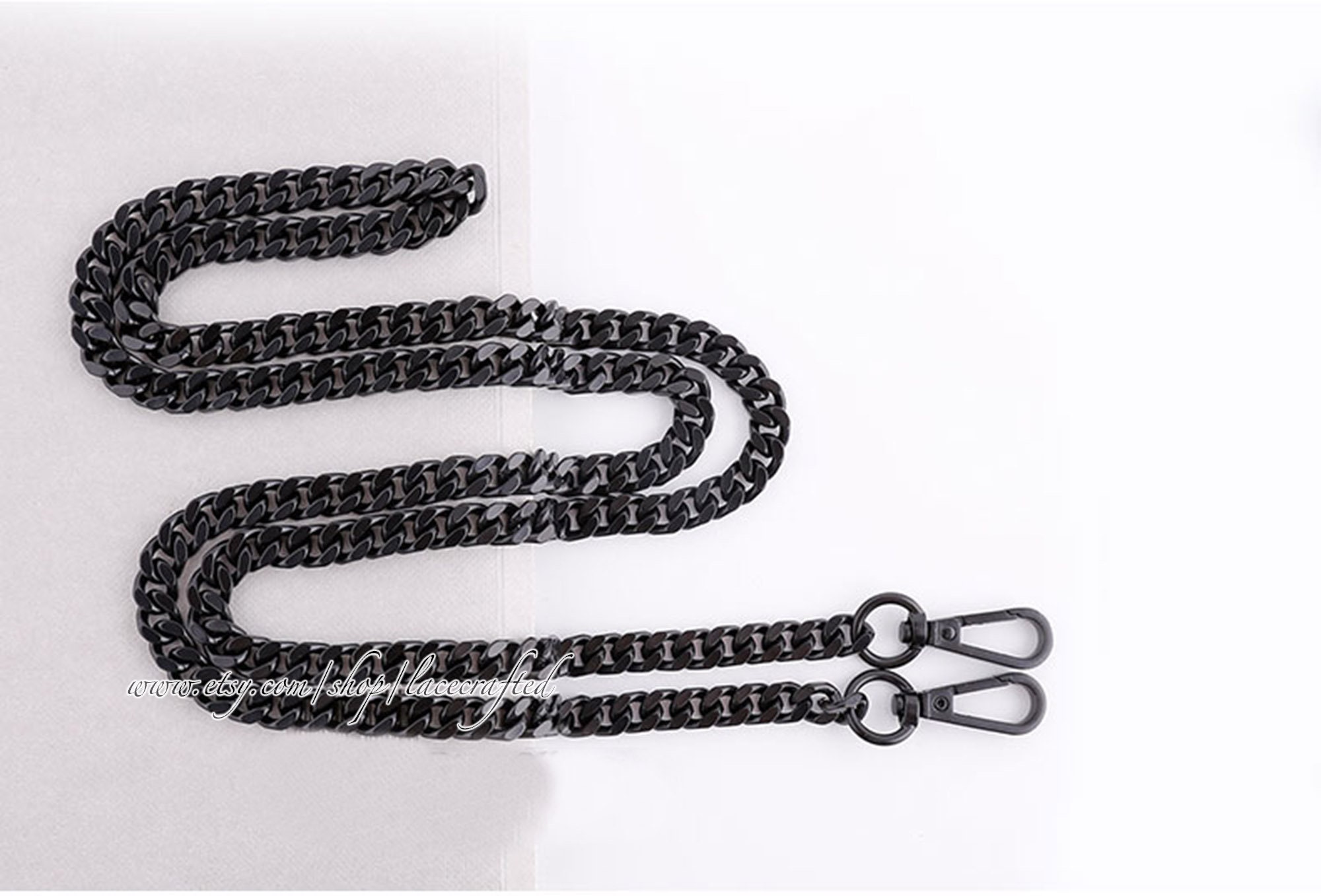 1 Pc 8mm 10mm Width Black Chain Strap Handle YSL Replacement