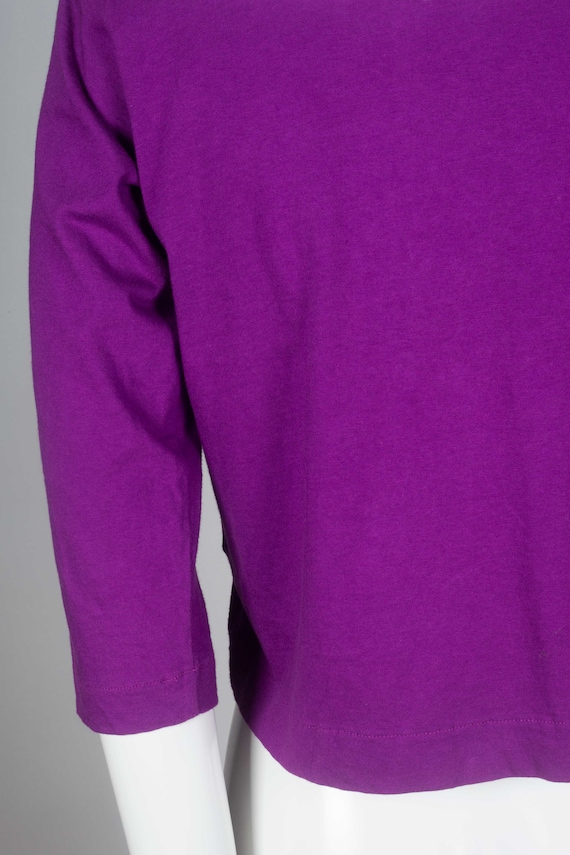 Comme des Garçons Purple Cardigan with White Coll… - image 9