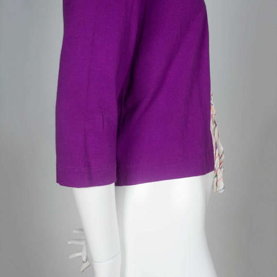 Comme des Garçons Purple Cardigan with White Coll… - image 6