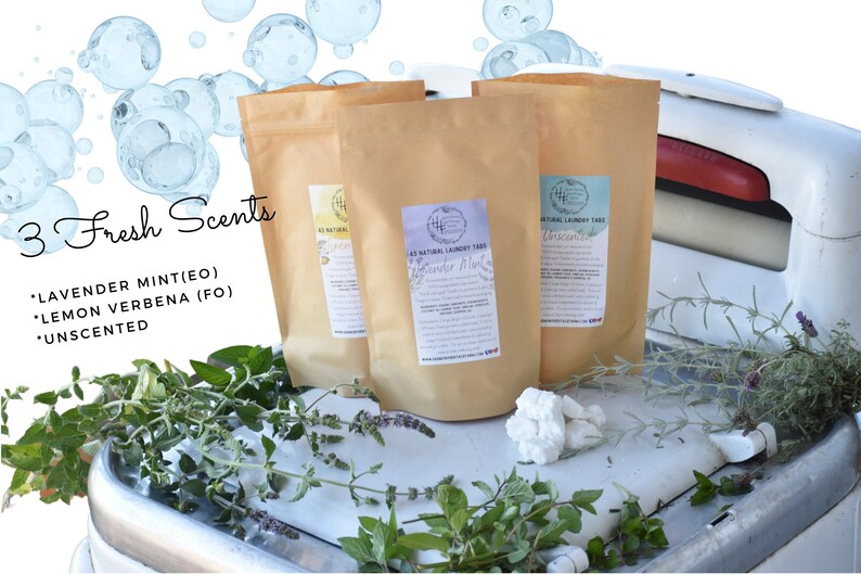 Laundry Detergent Tabs 0 Waste Nontoxic Biodegradable Eco Etsy