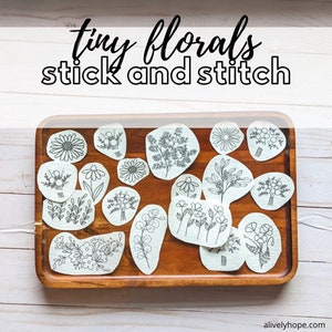 Hand Embroidery / Stick and Stitch / Tiny Florals