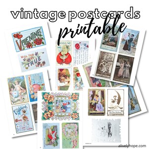 Printable Vintage Postcards