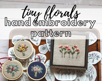 Hand Embroidery Pattern // Tiny Florals Collection