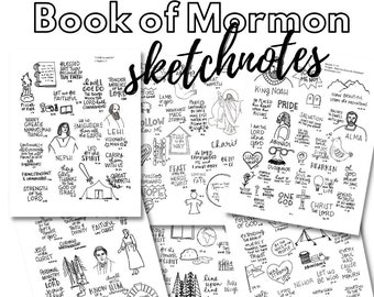 Book of Mormon Sketchnotes Come Follow Me 2024