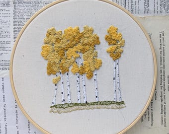 Aspen Trees // hand embroidery pattern