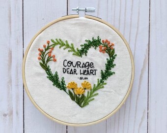 Hand Embroidery Kit // Courage Dear Heart- Aslan