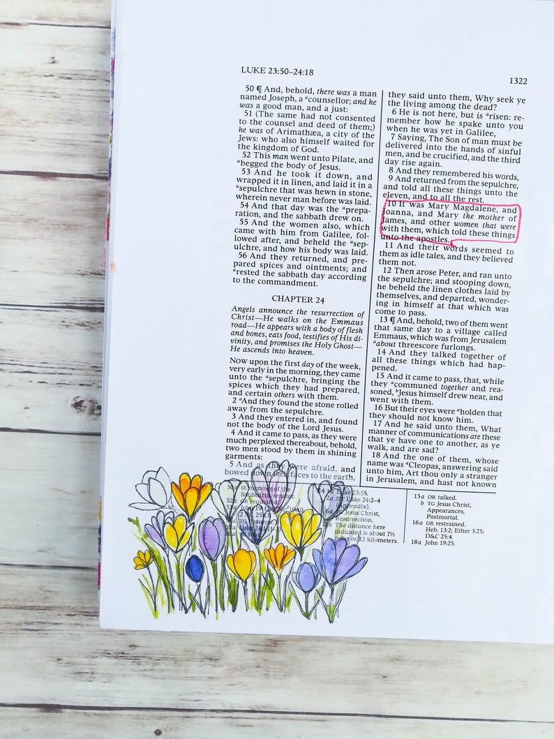 Downloadable Spring Easter Watercolor Kit Scripture Journal - Etsy