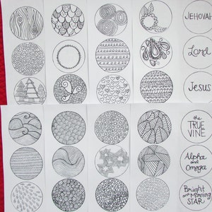Names of Christ Advent Devotional Printable Ornaments to Color - Etsy