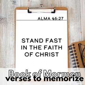 Come Follow Me Memorization Pack voor het Boek van Mormon 2024