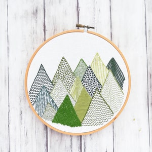 Evergreen Trees Hand Embroidery Kit