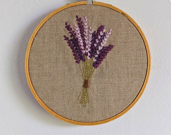 Lavender Hand Embroidery Kit