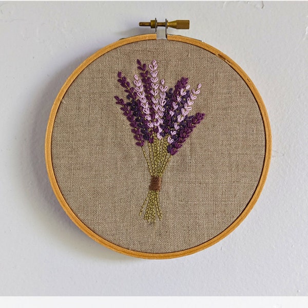 Lavender Hand Embroidery Kit