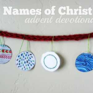 Names of Christ Advent Devotional Printable Ornaments to Color - Etsy
