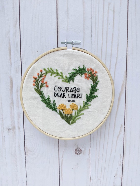 COURAGE, DEAR HEART {Embroidery Pin} COURAGE, DEAR HEART {Embroidery Pin}