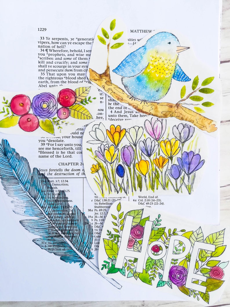 Downloadable Spring Easter Watercolor Kit Scripture Journal - Etsy