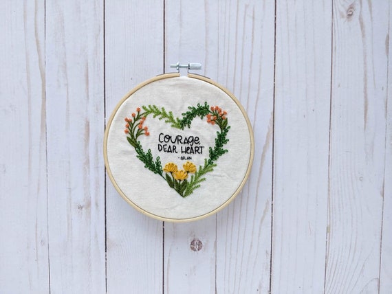 COURAGE, DEAR HEART {Embroidery Pin} COURAGE, DEAR HEART {Embroidery Pin}