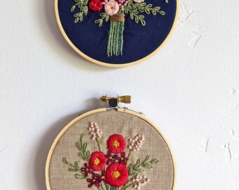 Small Bouquets Hand Embroidery Kit