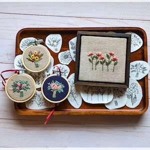 Hand Embroidery Pattern // Tiny Florals Collection image 3