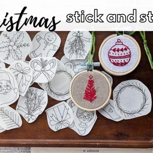 Christmas Hand Embroidery / Stick and Stitch