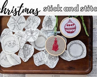 Christmas Hand Embroidery / Stick and Stitch