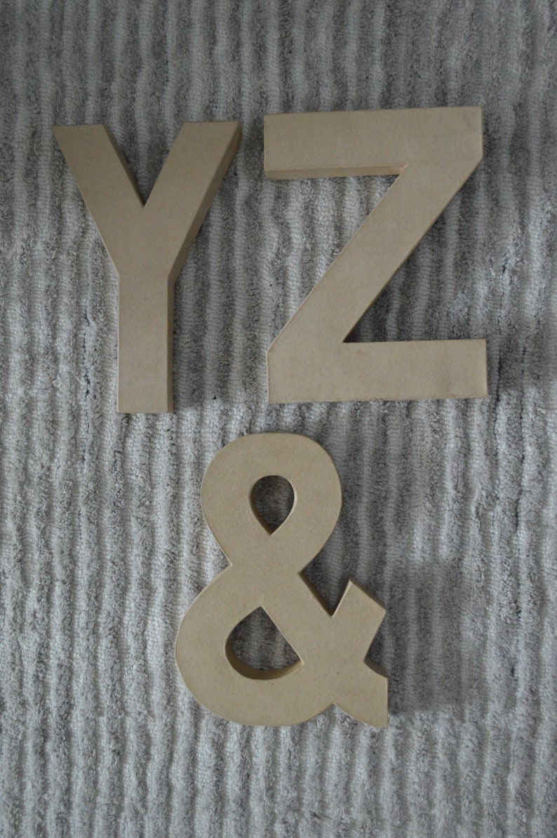 DIY 12 Paper Mache Letter Paint & Decorate Your Own Etsy