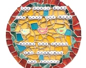 NOT a MORNING PERSON Mosaic Artwork. Need Caffeine. Gift for Housewife.