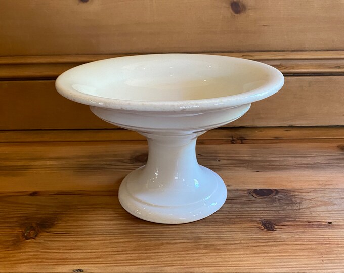 Antique Ironstone Pedestal Compote Bowl Dish G.P. Co. Etsy