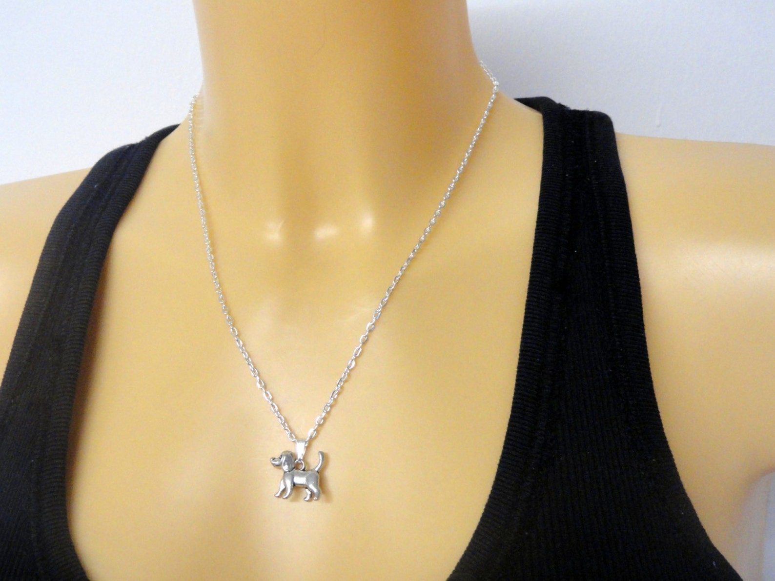 LUHE 925 Sterling Silver Fox Pendant Necklace - Cute Animal Jewelry Gift For Women - View #3
