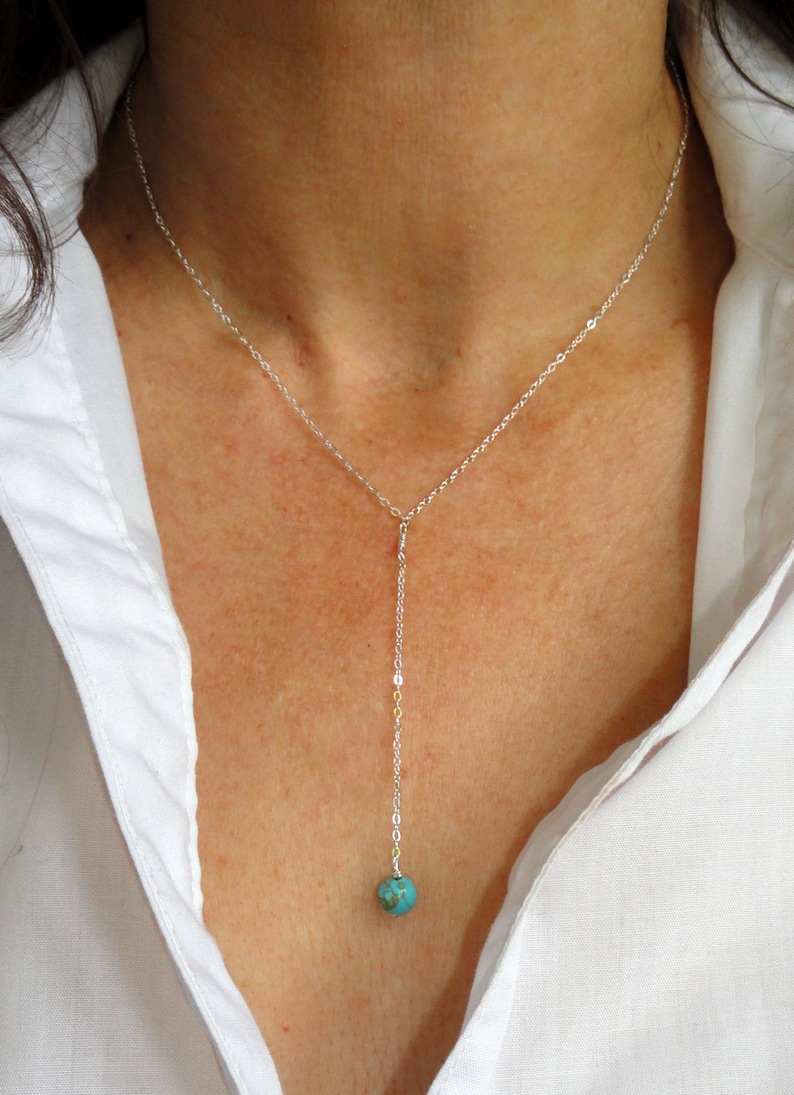 Sterling Silver Lariat Necklace Sterling Silver Lariat Etsy