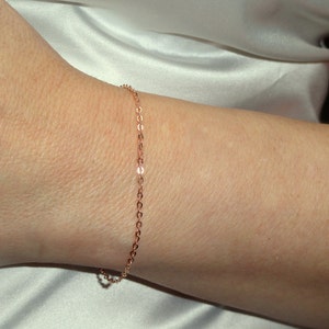 Delicate Rose Gold Filled Bracelet: Minimalist Jewelry