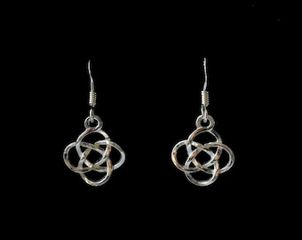 Sterling silver Celtic earrings, Dainty Irish Celtic earrings, Celtic charm knot earrings, Gift for her, 925 charm earrings