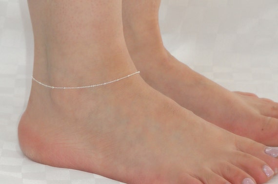 Silver clearance leg anklets