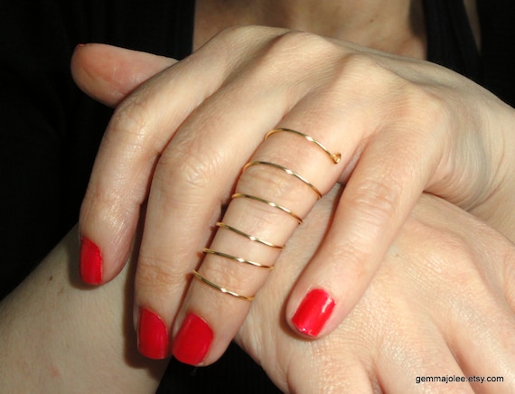 Minimalist Rings - Buy V Shape Full Finger Rings At Online