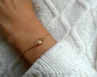 Gold Fill Citrine Bracelet: November Birthstone Jewelry