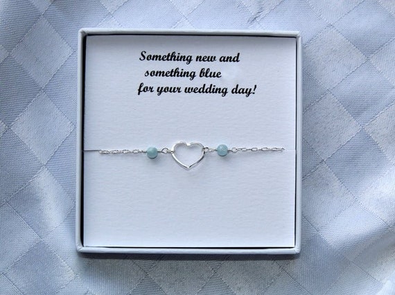 Something blue wedding best sale bracelet