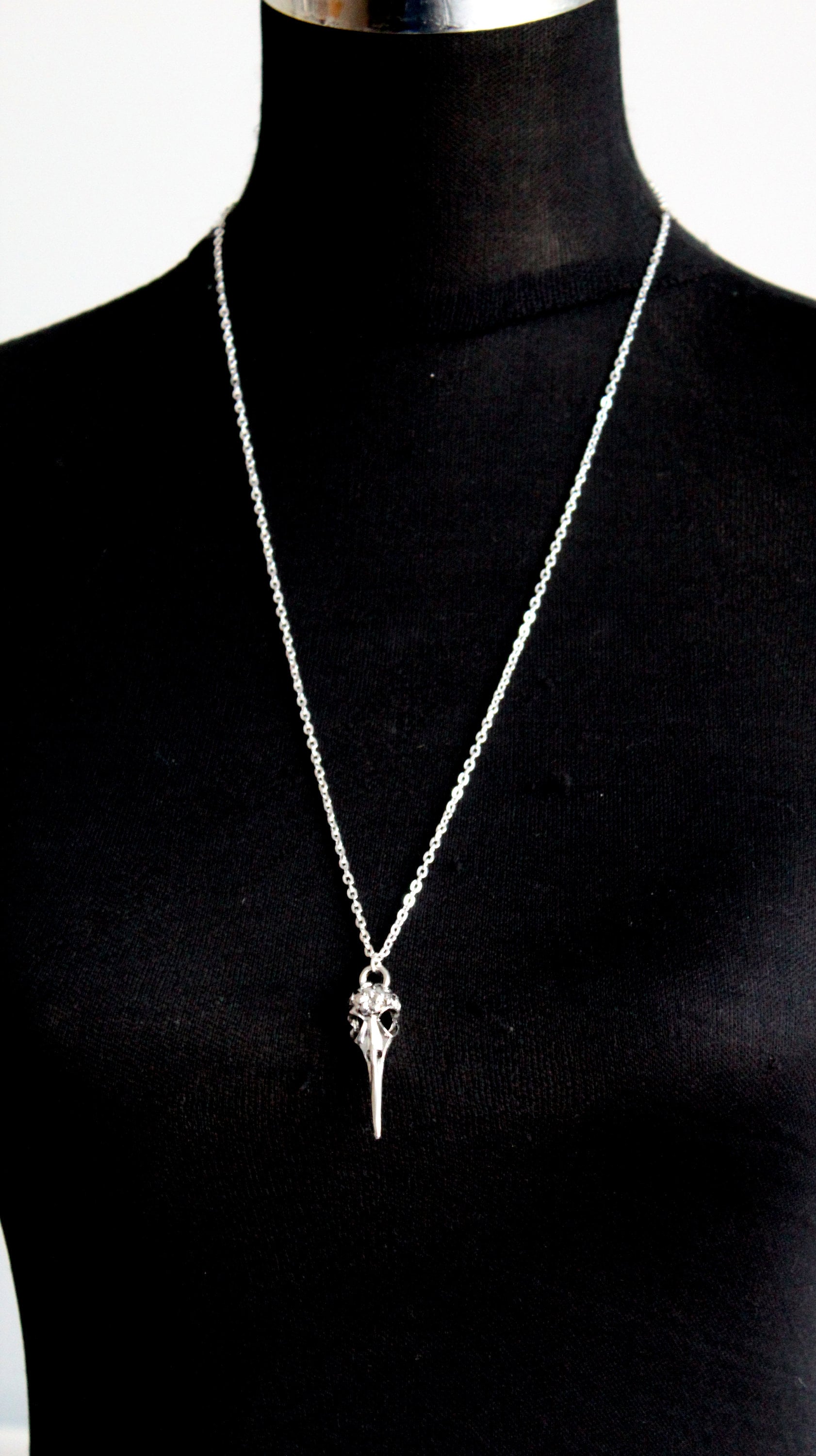 Skeleton Dagger Necklace Goth Necklace Men's Charm Etsy UK