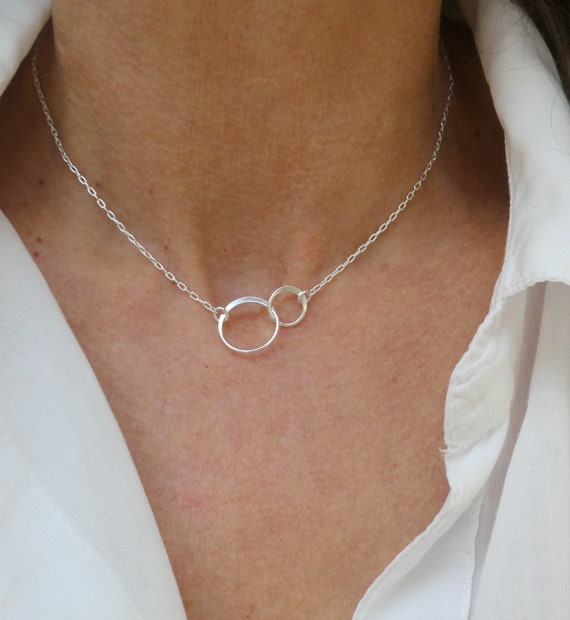 Fourseven Jewellery Pure 925 Sterling Silver Interconnected Eternity Silver  Necklace Sterling Silver Necklace Price in India - Buy Fourseven Jewellery  Pure 925 Sterling Silver Interconnected Eternity Silver Necklace Sterling Silver  Necklace Online