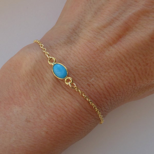 Gold turquoise bracelet, Turquoise bracelet, December birthstone bracelet, Gold bracelet, Gemstone bracelet, Birthstone jewellery