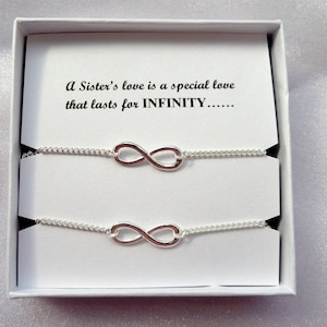 Sister gift, Two infinity anklets, Silver infinity ankle bracelet, Infinity ankle bracelet, Ankle bracelet UK, Infinity jewelry,Gifts