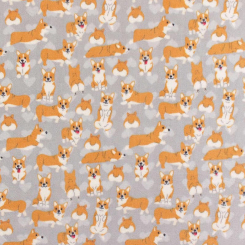 Corgi Fabric by the Yard - Etsy
