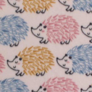 Hedgehogs -  Blizzard Fleece Fabric
